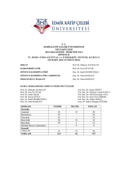 Kurul-IV - Tıp Fak&uuml;ltesi