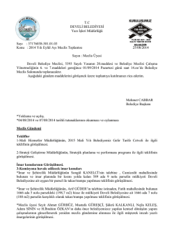 Eyl&uuml;l Ayı Meclis G&uuml;ndemi