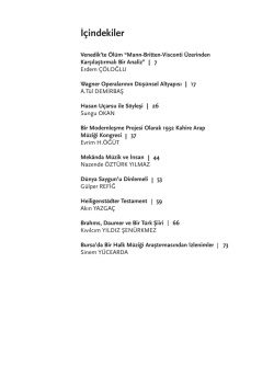 İ&ccedil;indekiler/Contents