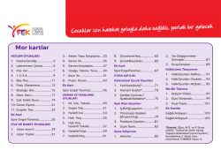 Cocuklar icin hareket yoluyla daha saglikli, parlak bir gelecek