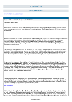 Erdal DEMÝRKIRAN - 1420286258