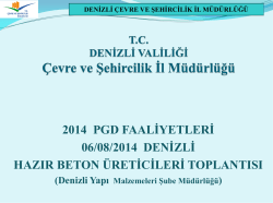 Ek Dosya - &Ccedil;evre ve Şehircilik Bakanlığı