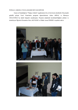 POĞA&Ccedil;A ASKIDA UYGULAMAMIZ DEVAM EDİYOR Ge&ccedil;en yıl