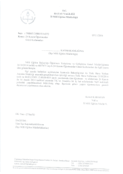 Sayı : 79884513/880/5114372 07/l I/ZQM