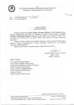s&Uuml;LEYMAN DEMİREL &Uuml;NİVERSİTESİ REKT&Ouml;RL&Uuml;G&Uuml;