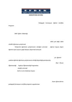KAMUOYUNA DUYURU Y&uuml;ksek&ouml;ğretim Kurulu (Y&Ouml;K) tarafından