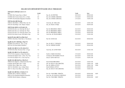 2014-2015 g&uuml;z d&ouml;nemi b&uuml;t&uuml;nleme sınav programı
