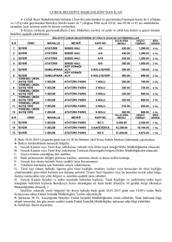 İlanı i&ccedil;in Tıklayınız