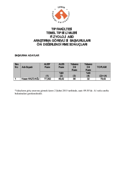 tıp fak&uuml;ltesi temel tıp bi li mleri fi zyoloji abd araştırma g&ouml;revli si