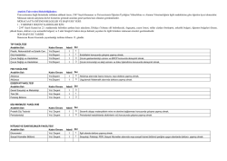 Atat&uuml;rk &Uuml;niversitesi Rekt&ouml;rl&uuml;ğ&uuml;nden: &Uuml;niversitemize bağlı birimlerde