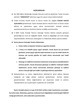 a&ccedil;ıklamalar - Adana Milli Eğitim M&uuml;d&uuml;rl&uuml;ğ&uuml;