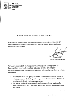Tarim 04 şubat zoıs - T&uuml;rkiye B&uuml;y&uuml;k Millet Meclisi