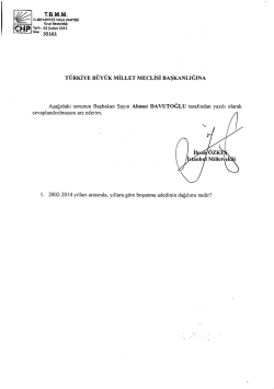 sa" 1 35161 TÜRKİYE BÜYÜK MİLLET MECLİSİ BAŞKANLIĞINA