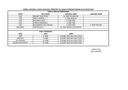 anibal anadolu lisesi 2014/2015 &ouml;ğretim yılı şubat d&ouml;nemi