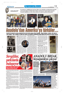 ANADOLU BREAK, beyazperdeye &ccedil; k yor