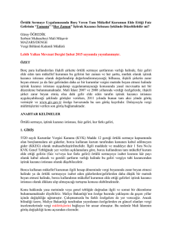 &ouml;rt&uuml;l&uuml; sermaye uygulamasında bor&ccedil; veren tam