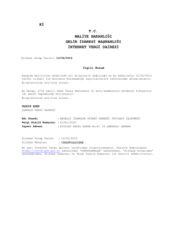 derneğimizin 13.02.2015 tarihli vergi borcu yoktur yazısını