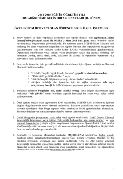 &ouml;zel eğitim ihtiyacı olan &ouml;ğr