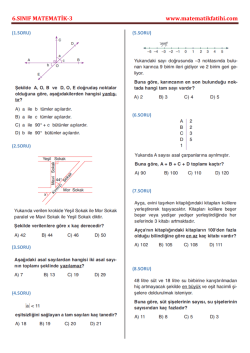 6.sınıf matematik testi-3