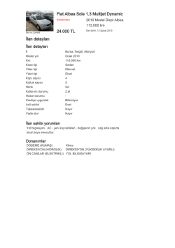 Fiat Albea Sole 1.3 Multijet Dynamic 24.000 TL İlan detayları