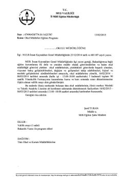 Duyuru İ&ccedil;in Tıklayınız