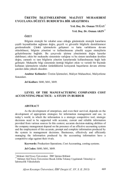 pdf dosyası - Afyon Kocatepe &Uuml;niversitesi İktisadi ve İdari Bilimler