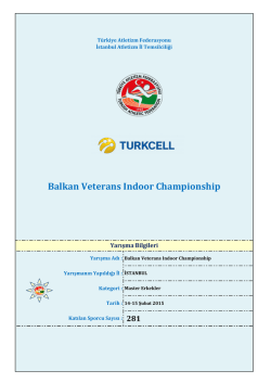 Erkekler Start Listesi / Men Start List