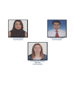 Uz.Dr.Hüseyi Seli ASKER Çocuk Neo atolojisi Uz.Dr.Zatıgül Şafak