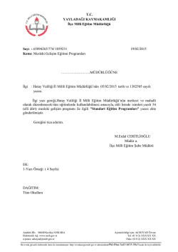 mesleki gelişim eğitim programları