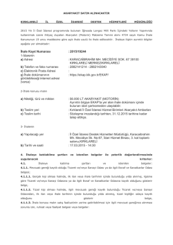 "Akaryakıt (Motorin) Alımı" ile ilgili ihale ilan metnine ulaşmak i&ccedil;in