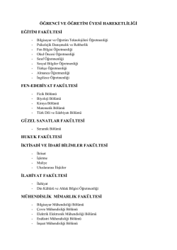 Öğrenci Değişimi Protokolü