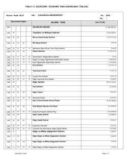 1.2 gelirlerin ekonomik sınıflandırılması tablosu