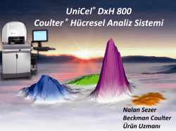 UniCel&reg; DxH 800 Coulter&reg; H&uuml;cresel Analiz Sistemi