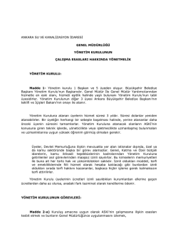 ankara su ve kanal zasyon dares genel m&uuml;d&uuml;rl&uuml;ğ&uuml; y&ouml;net m