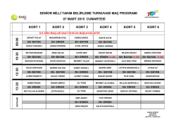 07 mart 2015 cumartesi ma&ccedil; programı