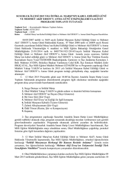 Susurluk İlçesi, İstiklal Marşı`nın Kabul Edildiği Günü ve Mehmet Akif