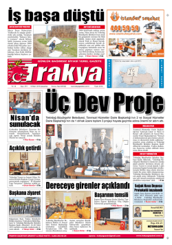 e`yi se&ccedil;tiler - Trakya Gazetesi