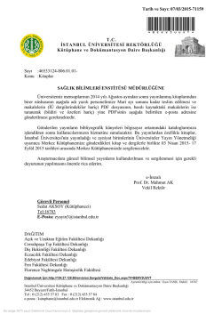 Kitaplar - Sağlık Bilimleri Enstitüsü