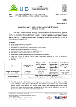 UYMSİB 2014 YILI GENEL KURUL DUYURUSU