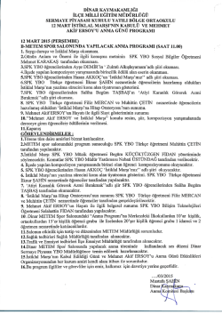 İlgi Programlar İ&ccedil;in Tıklayınız - Dinar İl&ccedil;e Milli Eğitim M&uuml;d&uuml;rl&uuml;ğ&uuml;