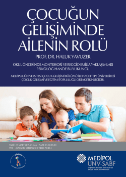 13 MAR &Ccedil;ocuğun Gelişiminde Ailenin Rol&uuml; Konferansı