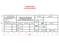 2d çizimlerde kullanılacak yazı alanı