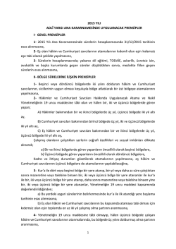 EK-1 - H&acirc;kimler ve Savcılar Y&uuml;ksek Kurulu