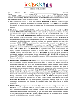 Bazaart Sergi Sözleşmesi İçin Tıklayınız