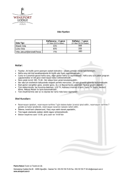 G&uuml;ncel oda fiyatlarımız