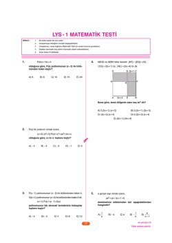 LYS Deneme Kitap&ccedil;ığı 1A Matematik YENİ.qxp