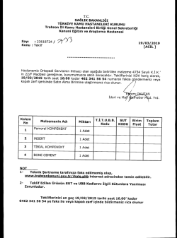 19/03/2015 tarih saat - Trabzon Kanuni Eğitim ve Araştırma Hastanesi