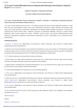 3713 sayılı Ter&ouml;rle M&uuml;cadele Kanunu Kapsamında