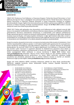 congress of local development and fınanceuluslararası yerel