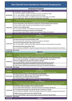 Akut İskemik İnme Hastalarının Yönetimi